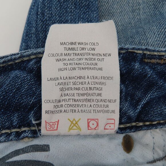 Silver Womens 30 Tuesday Distressed Denim Jeans Bootcut Boot Cut Cotton Blend - Picture 12 of 15